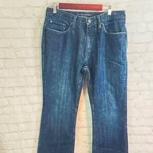 Banana Republic Men's Dark Blue Bootcut Jeans